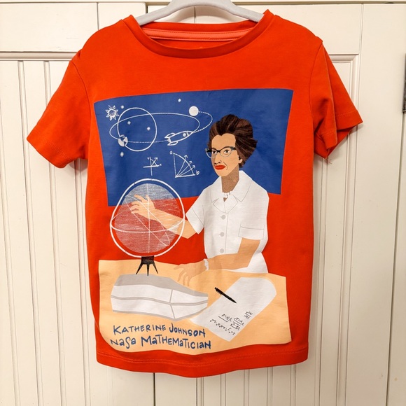 Piccolina Katherine Johnson NASA Mathematician 100% Cotton Top 4T - Picture 1 of 3